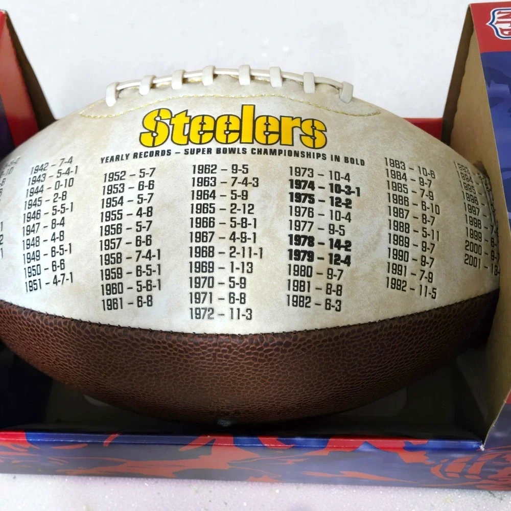 Vintage Pittsburgh Steelers 70 Seasons 1933-2002 Limited Edt. NFL Football w Box